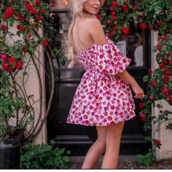 Zara floral printed dress with belt NWT - Picture 5 of 8